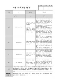 5월 보육과정평가