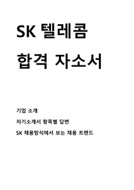SK텔레콤 합격 자기소개서