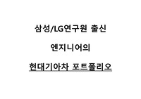 현대기아자동차 면접PT 포트폴리오 PPT양식