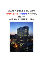 2023년 서울성모병원 신규간호사 하나로 끝내는 최종합격 자기소개서, 면접후기 (아주 자세함, 합격인증, 스펙O)