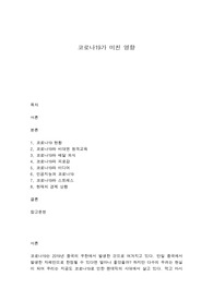 코로나19가 미친 영향