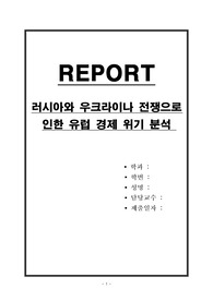 러시아와 우크라이나 전쟁으로 인한 유럽 경제 위기 분석