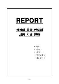삼성의 중국 반도체 시장 지배 전략