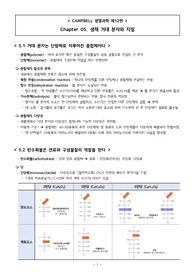 &lt;캠벨 생명과학 12판&gt; 5장 요약정리