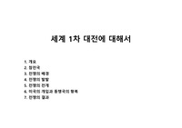 세계 1차 대전에 대해서
