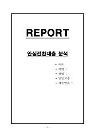안심전환대출 분석