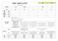 7월 4주 연장반일지