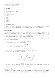 A+ 받은 R,L,C 소자의 특성 PSPICE 결과보고서