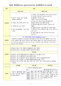 A+ 급성위장염 간호과정/간호진단/1.급성통증 2.체액부족위험성