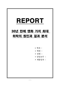 30년 만에 엔화 가치 최대 하락의 원인과 결과
