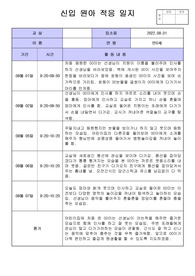 2022년 어린이집적응일지 만0세 3명