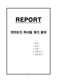 카카오가 무너질 위기 분석