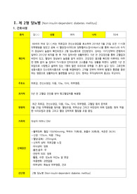 제2형 당뇨병, 만성신부전증 간호과정, 간호진단