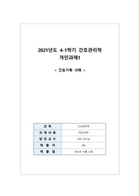 간호관리학 A+자료 간호기획 사례, 간호관리자 역할과 역량, 나의역량, 나의 계획, 느낀점
