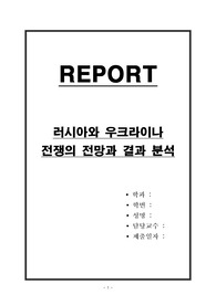 우크라이나 전쟁의 전망과 결과 분석