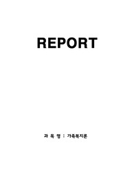 [만점레포트]맞벌이 가족이 발생하게 된 원인이 무엇이 있는지 생각해 보고 이로 인해 발생하는 문제점들을 사례를 들어 자신의 생각과 함께 서술하고 그에 대한 복지 대책을 생각해 보시오.