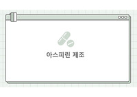 화공설계입문 아스피린 제조