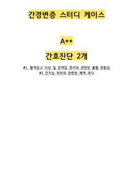 [강추] A++++ 간경변증 스터디 케이스!!!