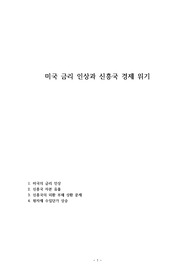 미국 금리 인상과 신흥국 경제 위기