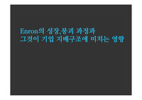 Enron붕괴,회계부정,윤리경영