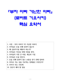 부자 아빠 가난한 아빠 핵심 요약서, 부자 아빠 가난한 아빠 독후감, 부자 아빠 가난한 아빠  리뷰, 부자 아빠 가난한 아빠  서평