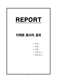 이태원 참사의 결과