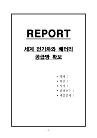 세계 전기차와 배터리 공급망 확보