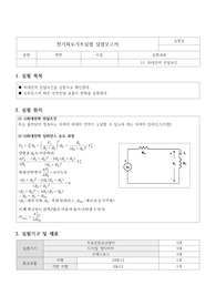 기초전자실험 with PSpice 실험11 최대전력전달조건 실험보고서