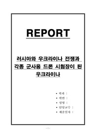 러시아와 우크라이나 전쟁과 각종 군사용 드론 시험장이 된 우크라이나