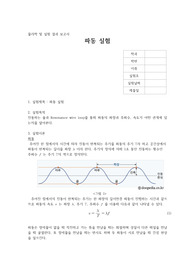 파장실험 보고서(결과포함)