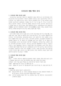 우리나라 전통 떡과 후식