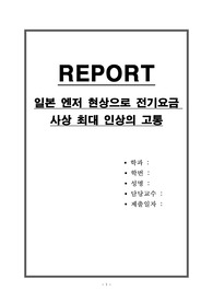 일본 엔저 현상으로 전기요금 사상 최대 인상의 고통