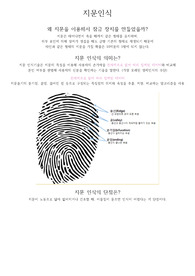 쉽고 간단하고 관심 끌만한 지문 인식 정보