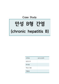 B형간염 (hepatitis B), 성인간호학 case study A+ - 간호진단 3개, 간호과정 3개 이상씩