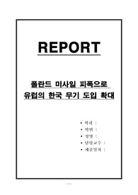 폴란드 미사일 피폭으로 유럽의 한국 무기 도입 확대