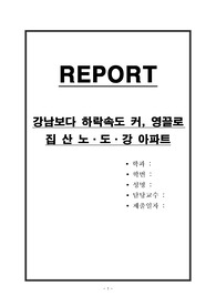 강남보다 하락속도 커, 영끌로 집 산 노,도,강 아파트