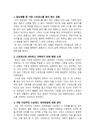 스트레스 관리에 대하여