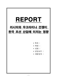 러시아와 우크라이나 전쟁이 대한민국 조선 산업에 미치는 영향 분석