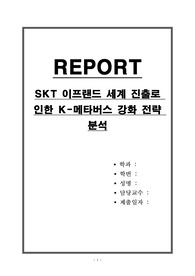 SKT 이프랜드 세계 진출로 인한 K-메타버스 강화 전략 분석