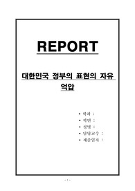 대한민국 정부의 표현의 자유 억압