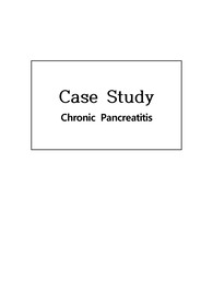 A+ 만성 췌장염 CASE STUDY 간호진단 3개 (총48p)