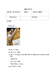 일반물리학실험2 유도기전력 측정실험 결과 보고서