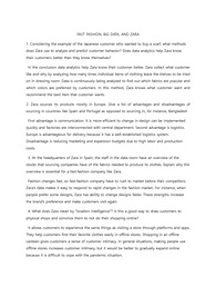 MIS-FAST FASHION, BIG DATA, AND ZARA