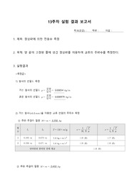 강원대 일반물리학및실험1 정상파에 의한 진동수 측정