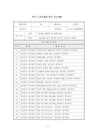 축구방과후 연간지도계획안