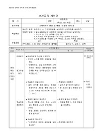 학교보건 보건교육계획안