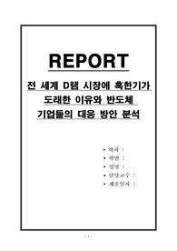 전 세계 D램 시장에 혹한기가 도래한 이유와 반도체 기업들의 대응 방안 분석