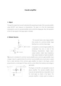 [전자공학응용실험] Cascode Amplifer 예비레포트