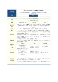 가정과 백워드 설계 템플릿 및 수업학습지, 수업활동지