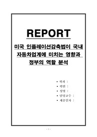 미국 인플레이션감축법이 국내 자동차업계에 미치는 영향과 정부의 역할 분석